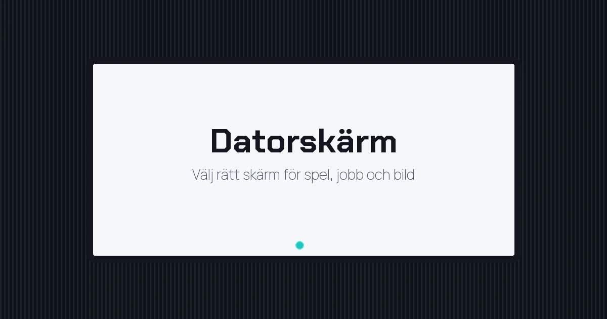 Datorskärm med flimrande bild på skrivbordet