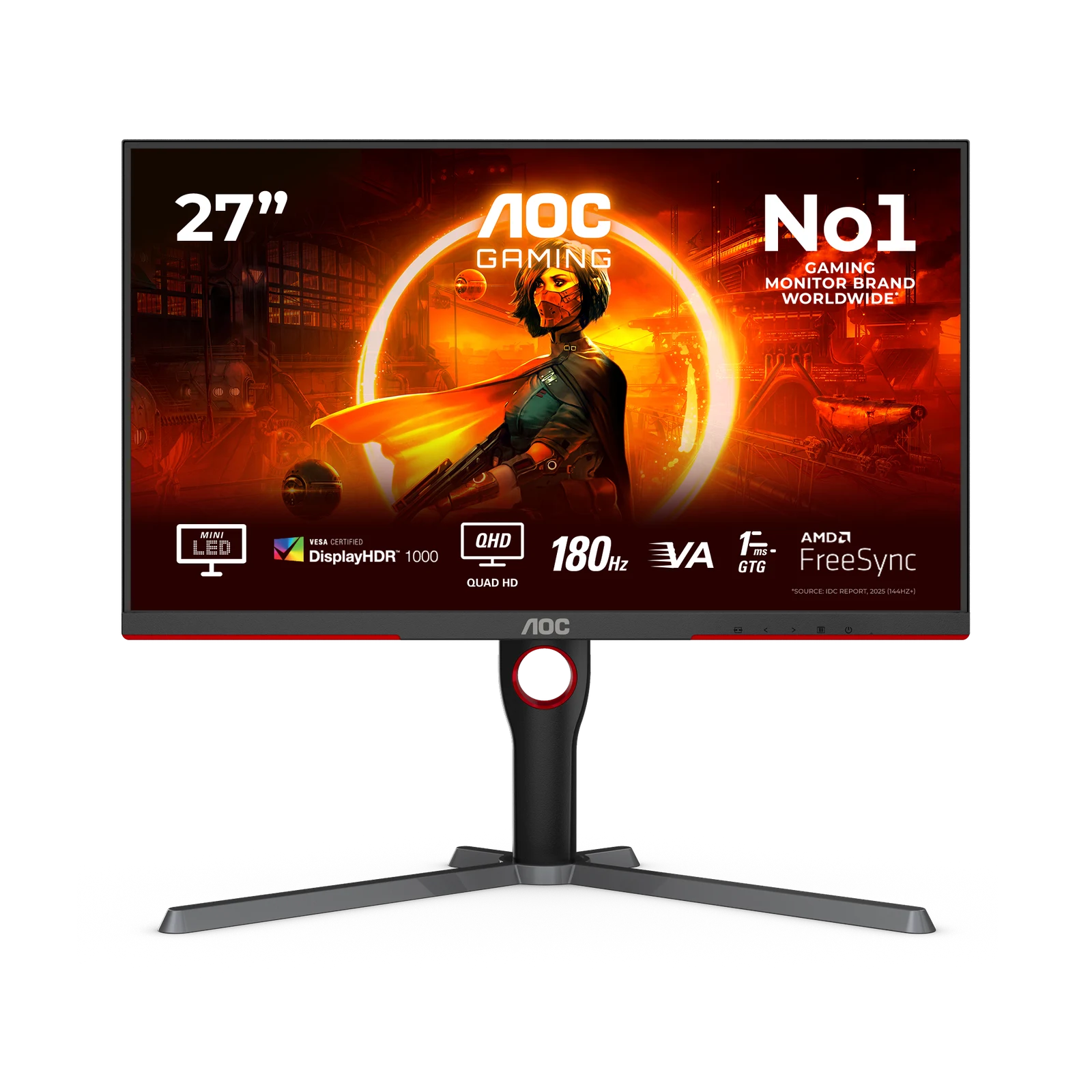 27 tum AOC Q27G3XMN/BK Mini-LED, exakt produktvariant